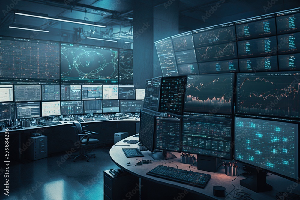 Trading Floor Multi-Screen Monitoring